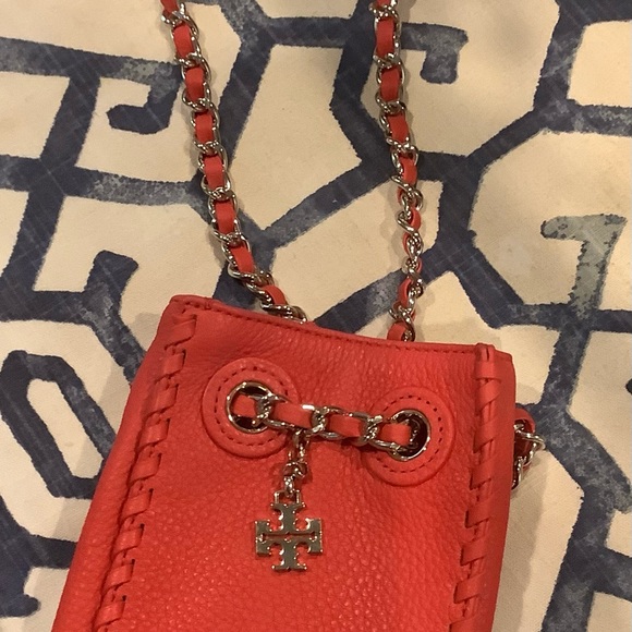 Nearly new. Tory Burch mini shoulder bag - leather - Picture 2 of 7